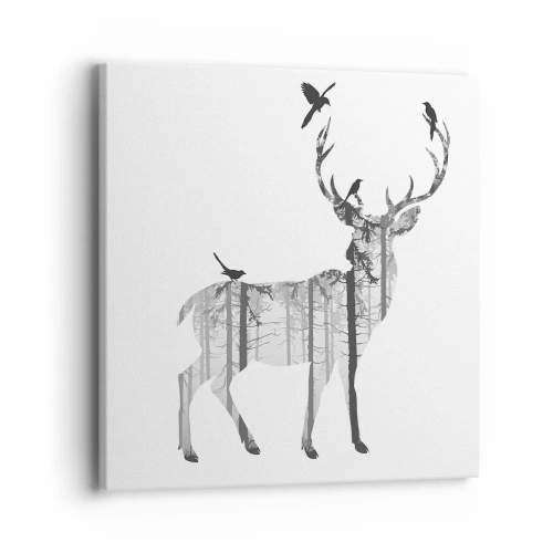 Obraz na plátně - Dobrý duch lesa - 40x40 cm