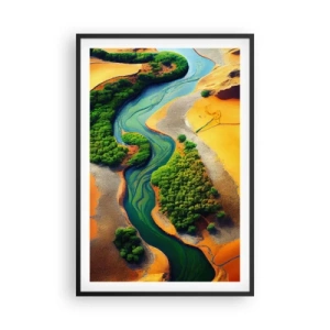 Plakát v černém rámu - Životodárná řeka - 61x91 cm