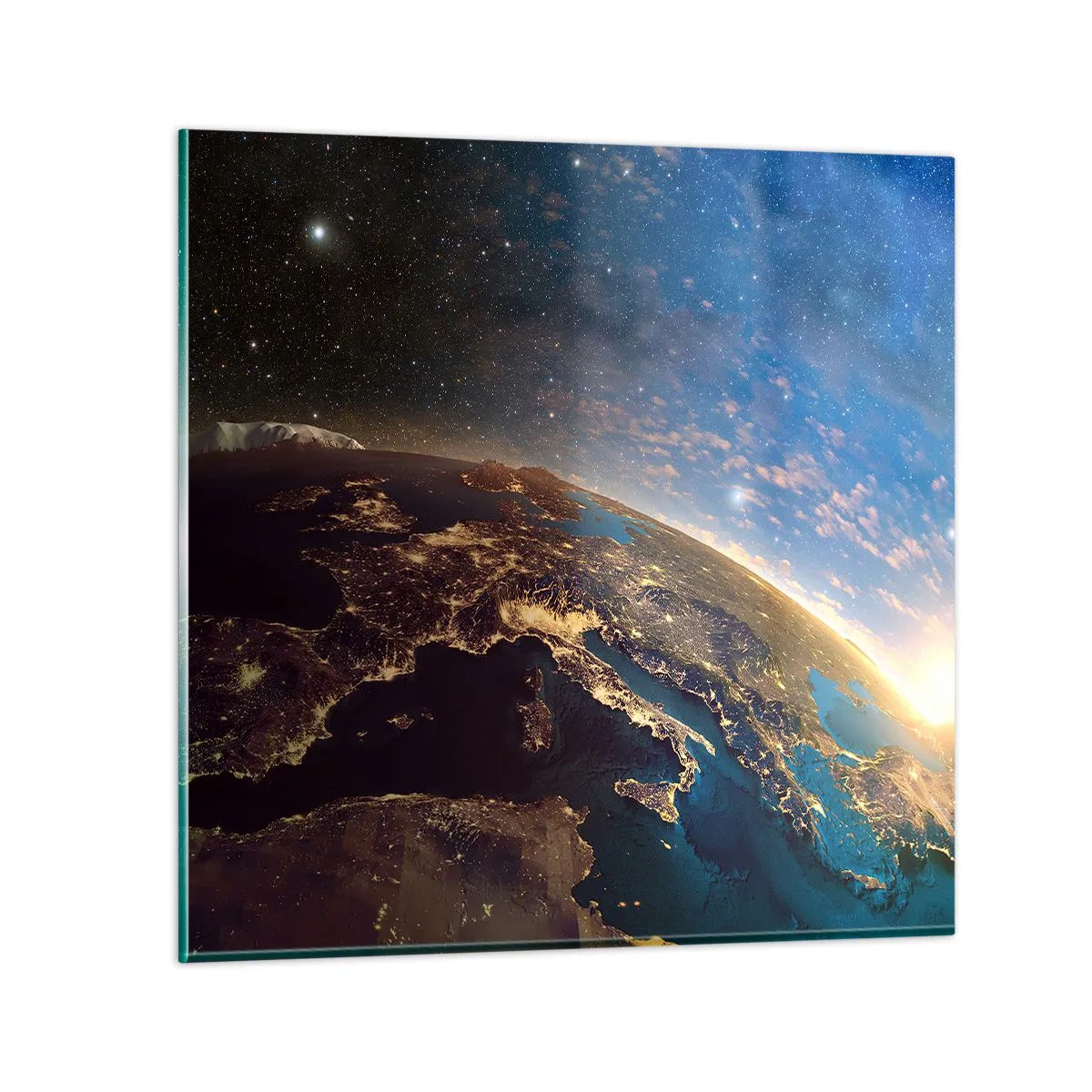 Obraz na skle - Podívejme se na sebe s odstupem - 70x70 cm