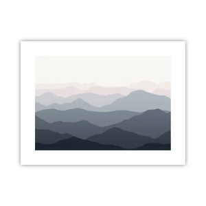 Plakát - Vlny hor - 40x30 cm