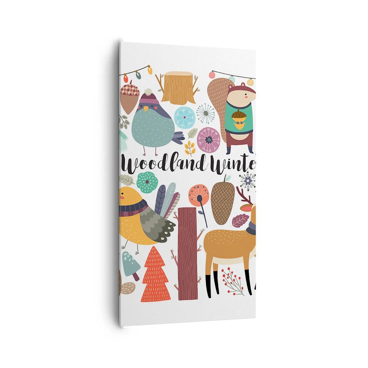 Obraz na plátně - Pohádkové svátky v lese - 65x120 cm