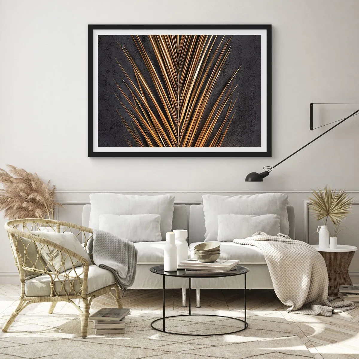 Plakát v černém rámu - Zlato tropů - 100x70 cm