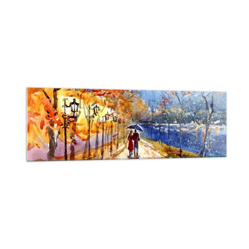 Obraz na skle - Společně k hranici času - 160x50 cm