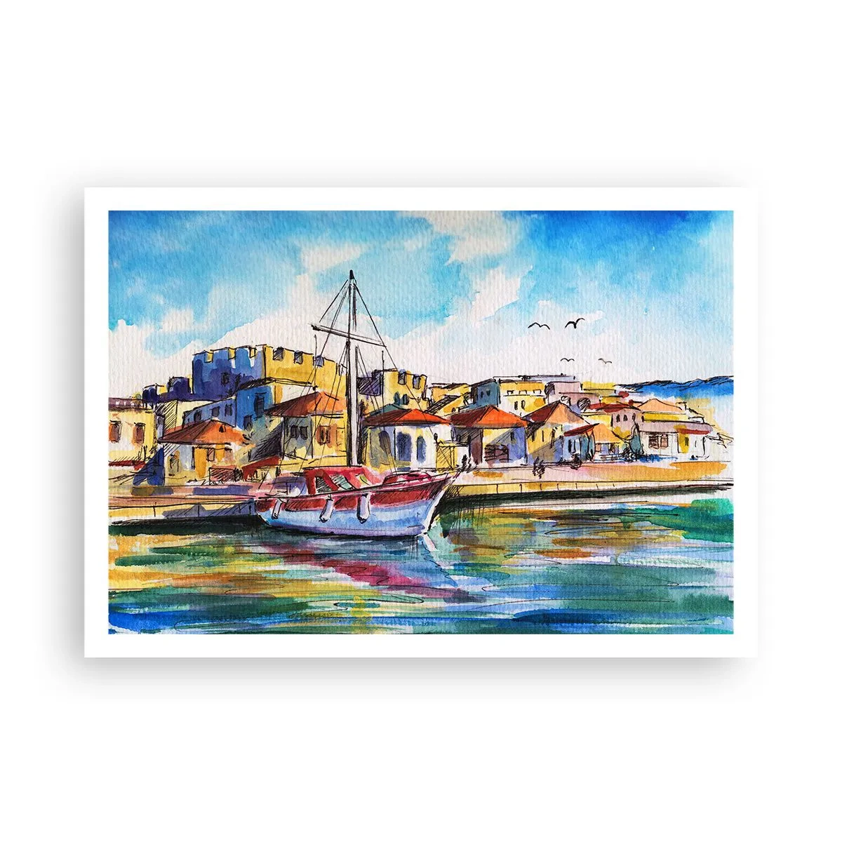 Plakát - Duhové odpoledne - 100x70 cm