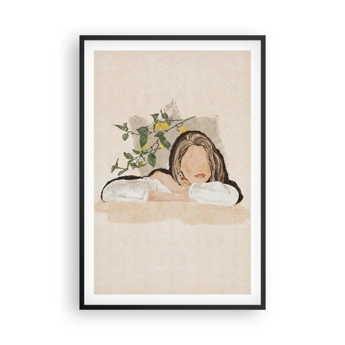 Plakát v černém rámu - Krasavice z jihu - 61x91 cm