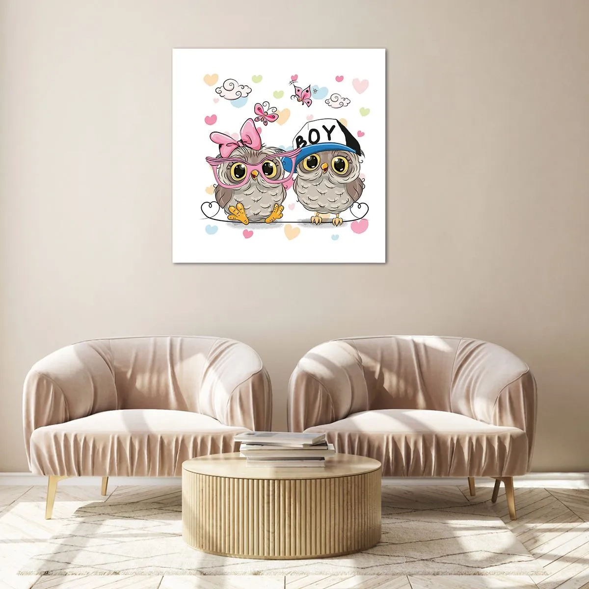 Obraz na skle - Milujme se! - 60x60 cm