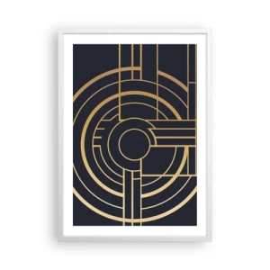 Plakát v bílém rámu - Obraty události - 50x70 cm