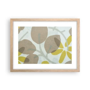 Plakát v rámu světlý dub - Kompozice v plném slunci - 40x30 cm