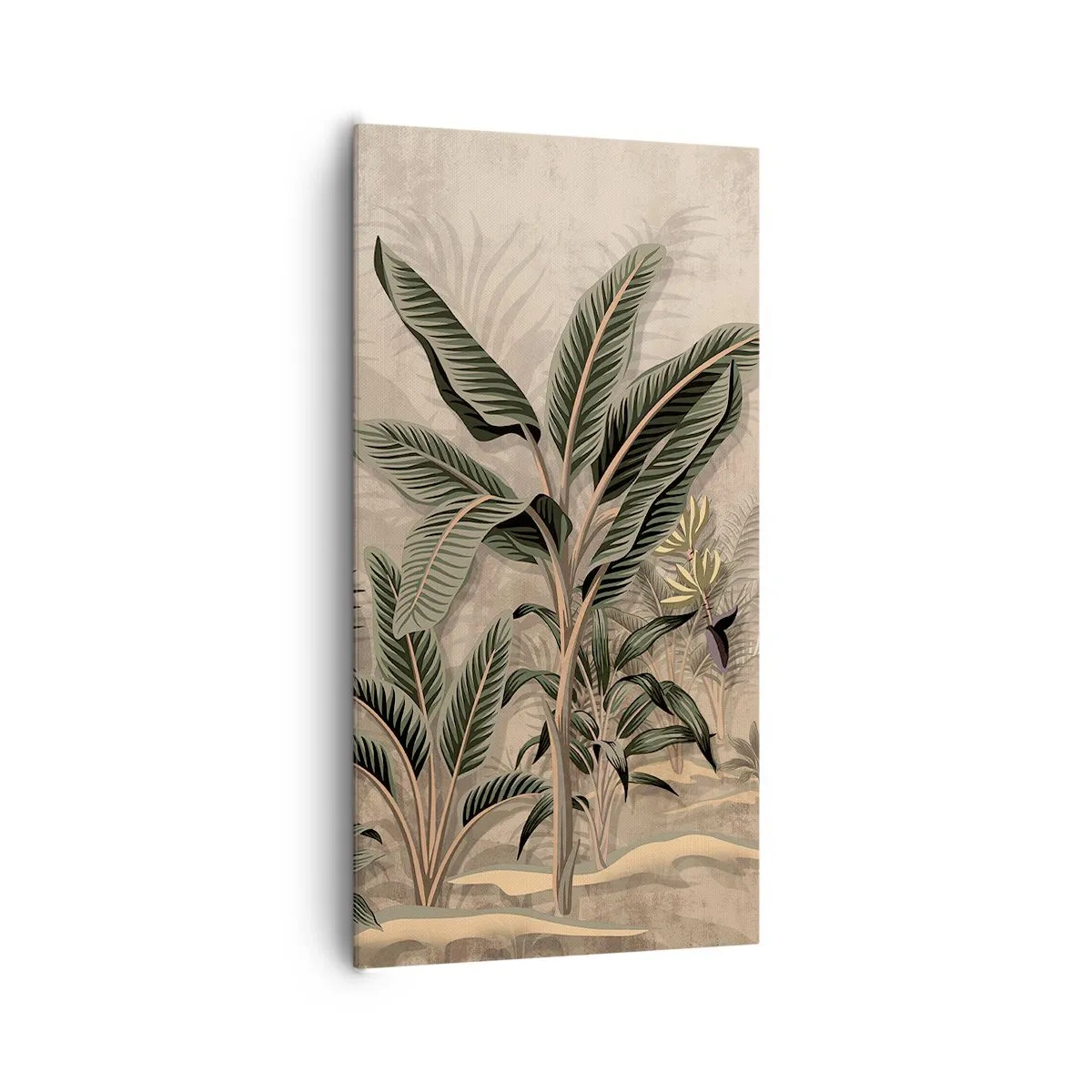 Obraz na plátně - Rytina v koloniálním stylu - 65x120 cm