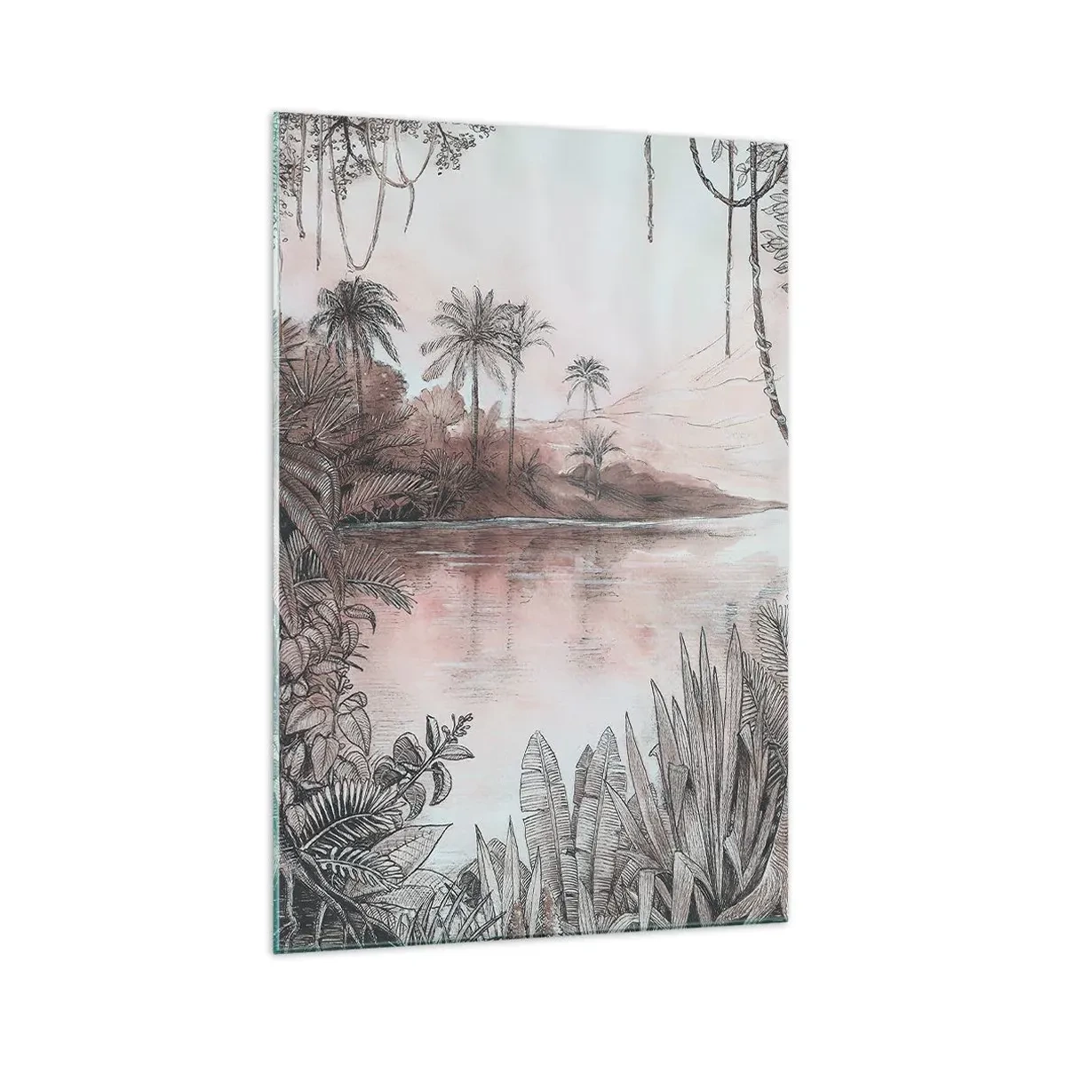 Obraz na skle - Deník cestovatele z 19. století - 70x100 cm