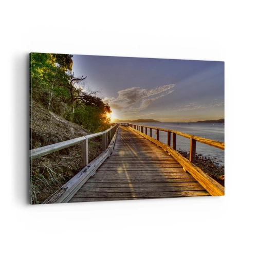 Obraz na plátně - Jít, stále jít směrem ke slunci - 100x70 cm