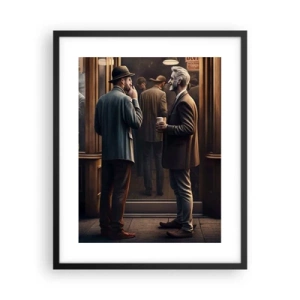 Plakát v černém rámu - Dobrá chvíle dne - 40x50 cm