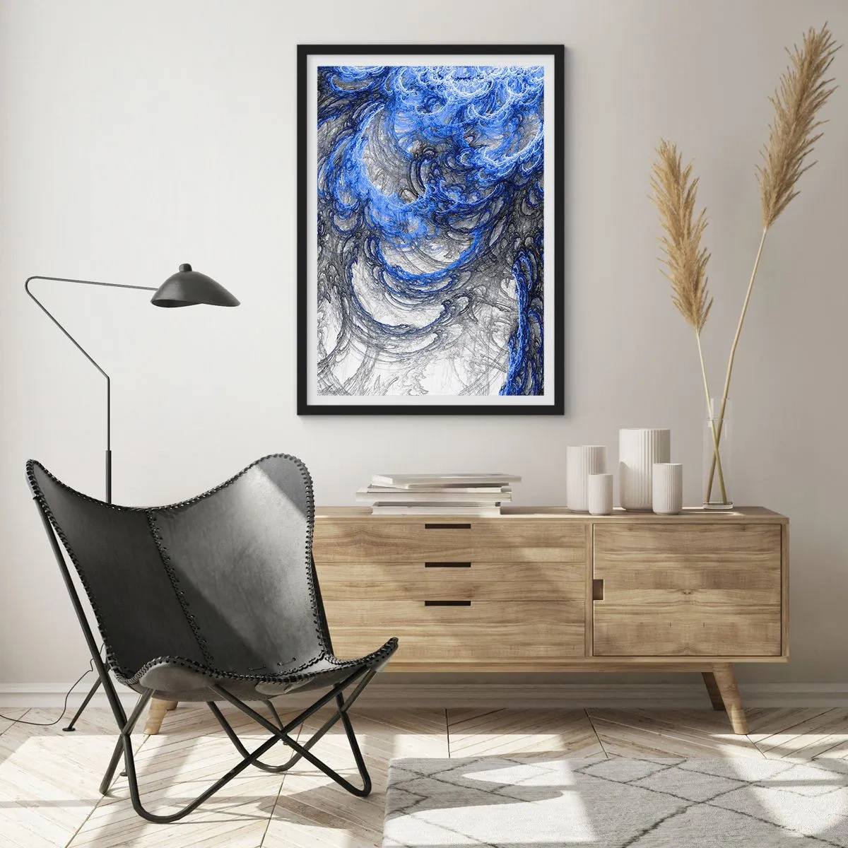 Plakát v černém rámu - Zrod vlny - 70x100 cm