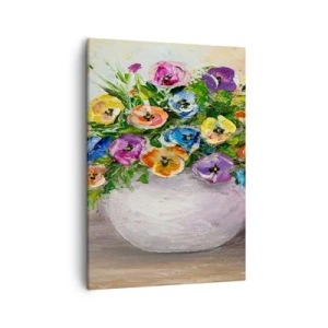 Obraz na plátně - Zátiší s bílou vázou - 50x70 cm