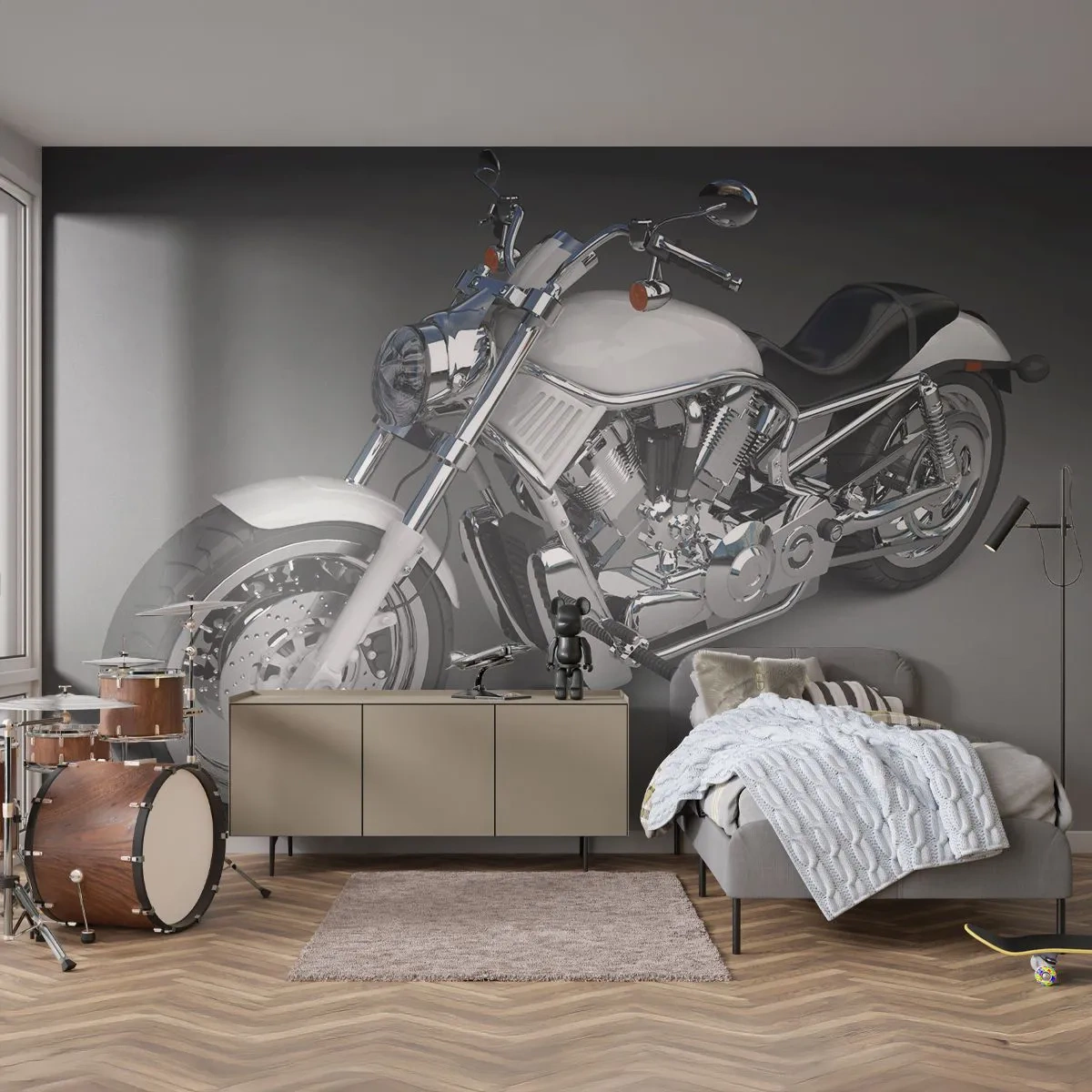 Fototapeta Standard Eco - Až si chcete kleknout - Automobilový průmysl, Motorka, Cestování - 250x175 cm