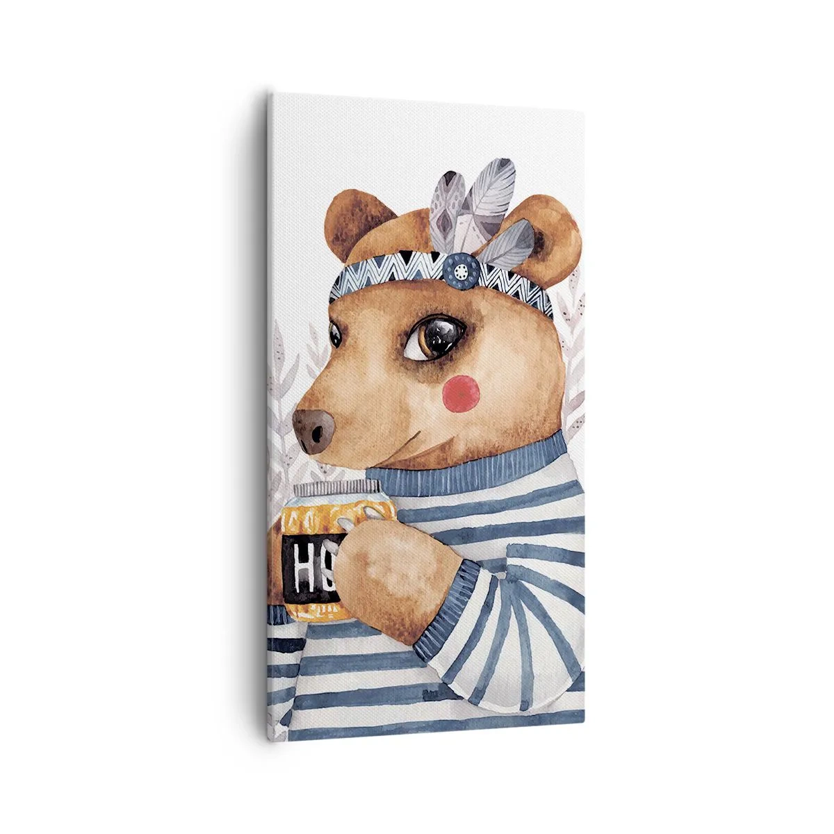 Obraz na plátně - Sladký medvídek - 55x100 cm