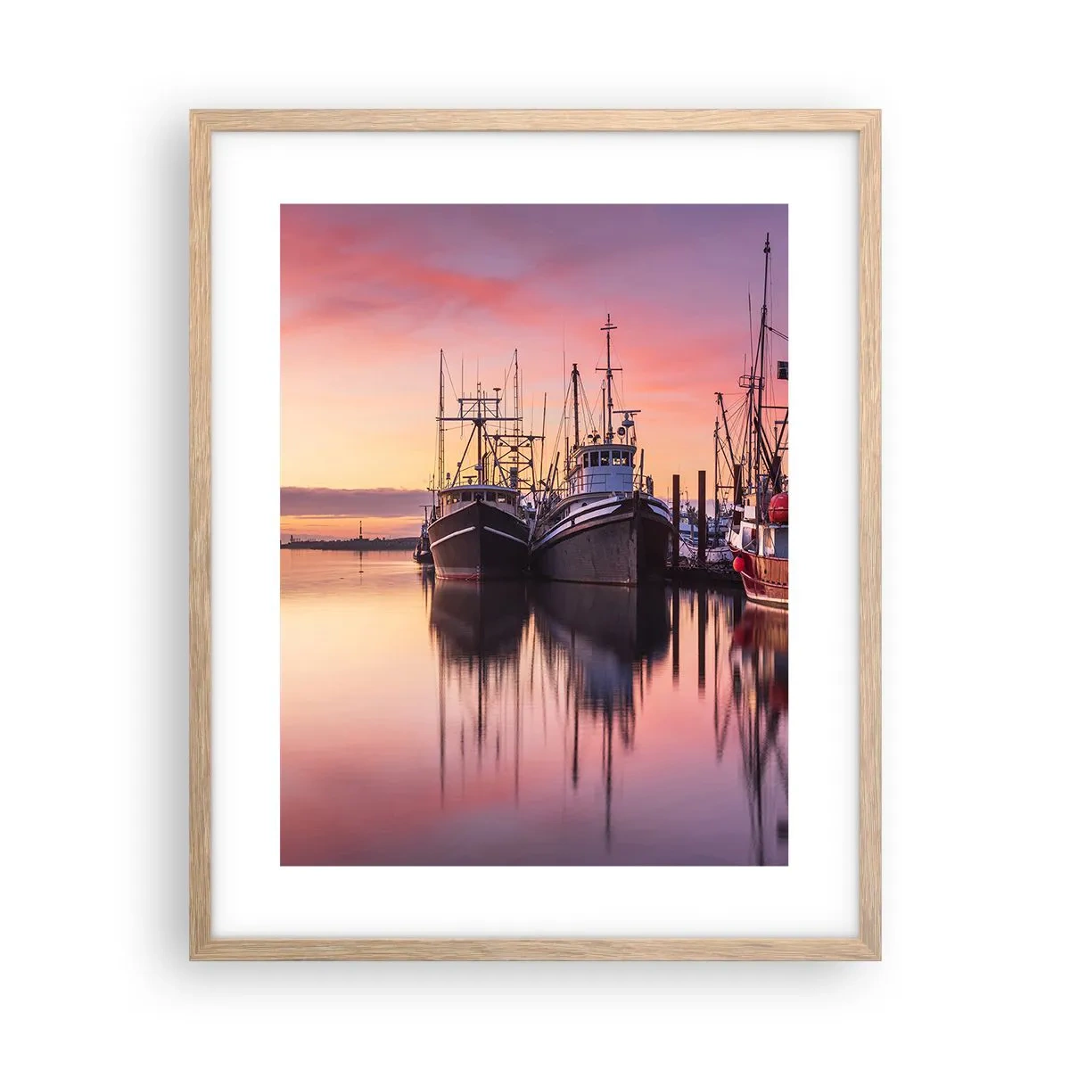 Plakát v rámu světlý dub - Před dalším dnem - 40x50 cm