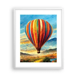 Plakát v bílém rámu - V tichu je toho vidět víc - 40x50 cm