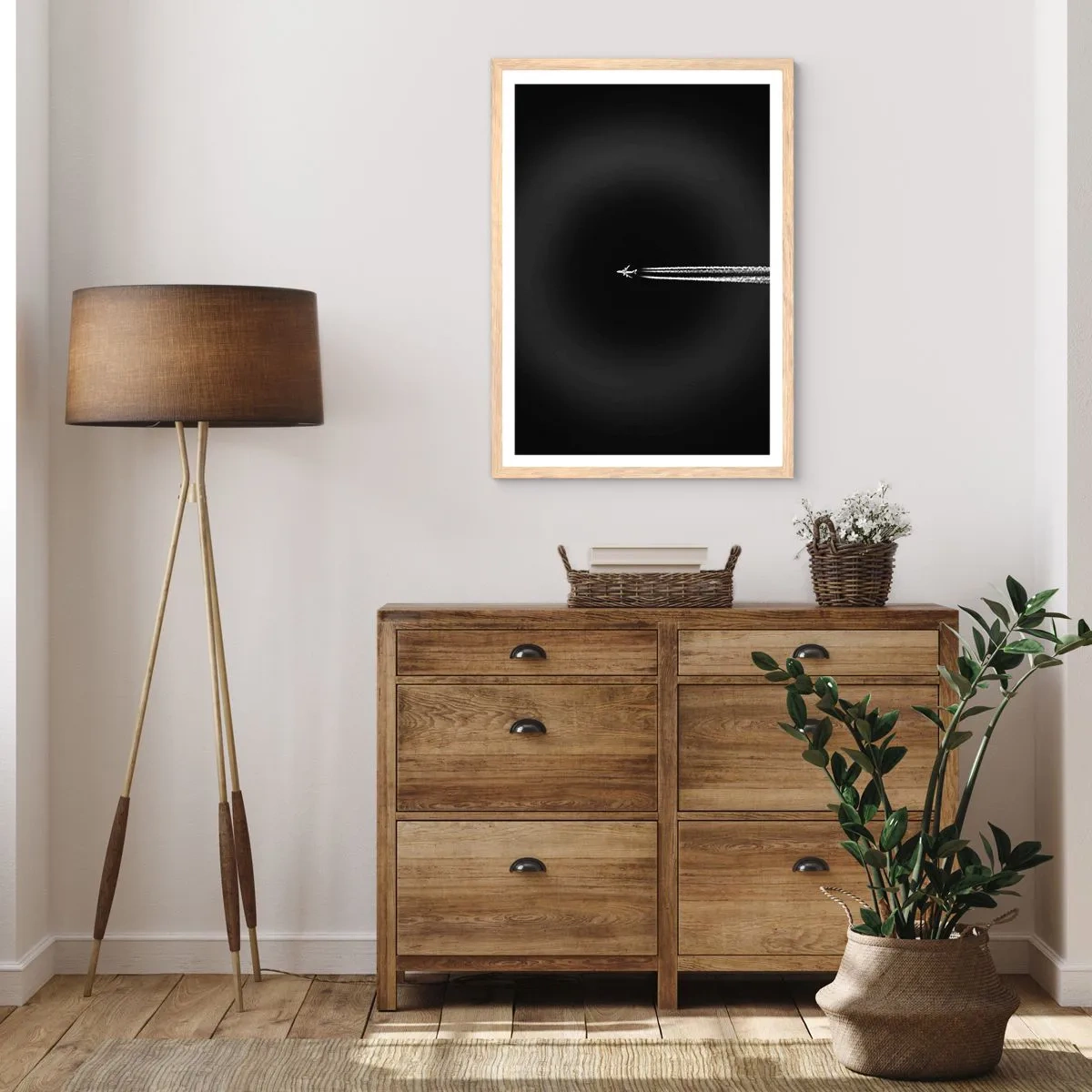 Plakát v rámu světlý dub - Do jiné dimenze - 70x100 cm