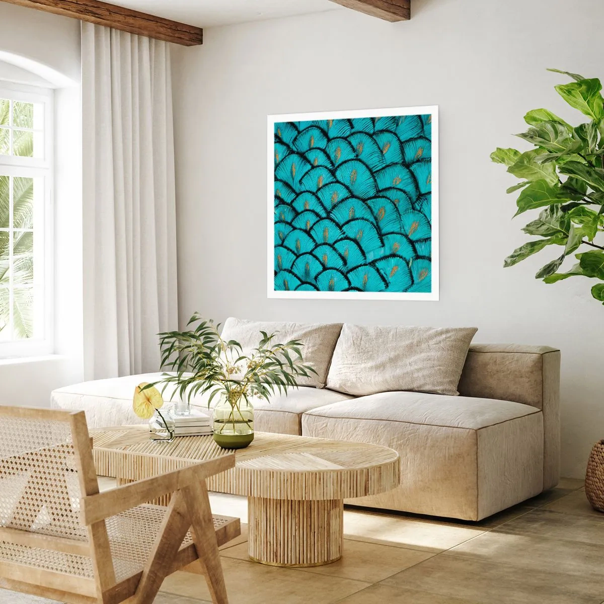 Plakát - Velká slavnost peří - 60x60 cm