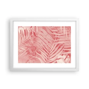 Plakát v bílém rámu - Růžový koncept - 40x30 cm