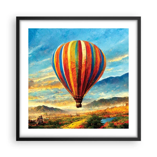 Plakát v černém rámu - V tichu je toho vidět víc - 50x50 cm