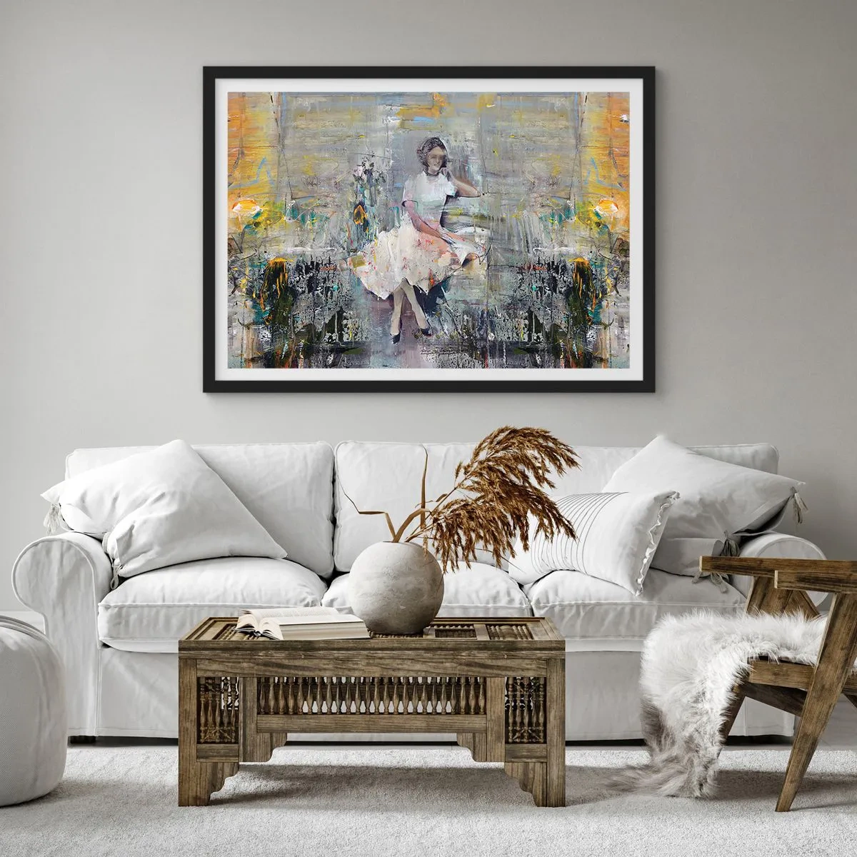 Plakát v černém rámu - Klasická a moderní - 50x40 cm