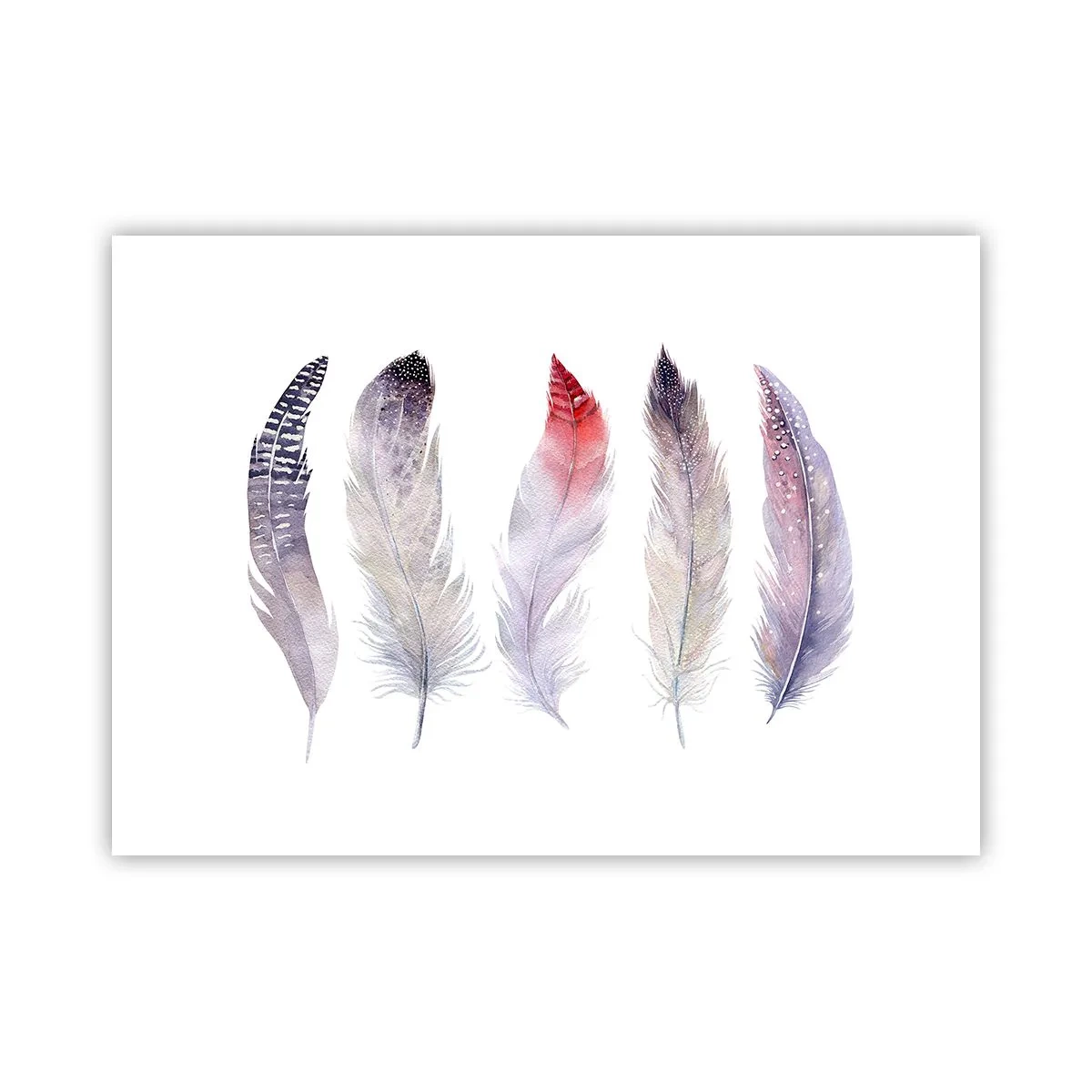 Plakát - Jemné jako různobarevná mlha - 70x50 cm