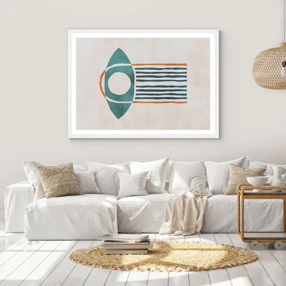 Plakát v bílém rámu - Znaky a rituály - 40x30 cm