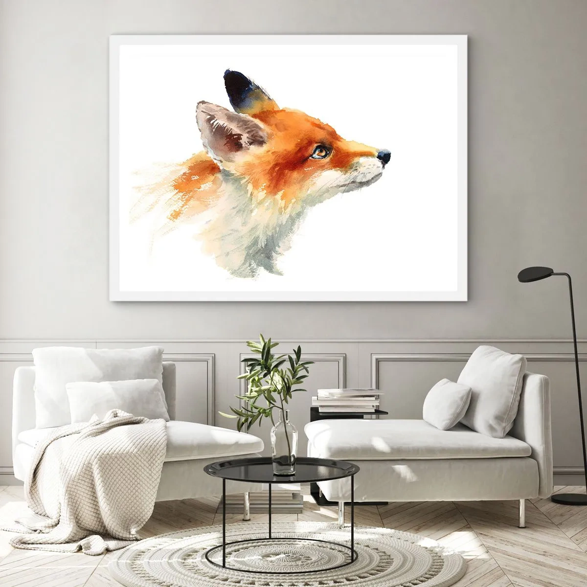 Plakát v bílém rámu - Opatrnosti není nikdy dost - 100x70 cm