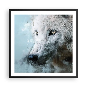 Plakát v černém rámu - Seznamte se s vlčí duší - 60x60 cm