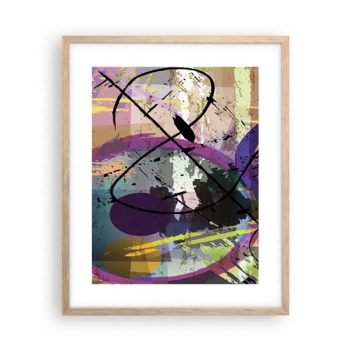 Plakát v rámu světlý dub - Lze přímo nebo kolem - 40x50 cm