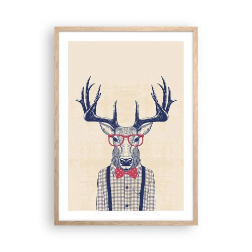 Plakát v rámu světlý dub - Zábavná extravagance - 50x70 cm