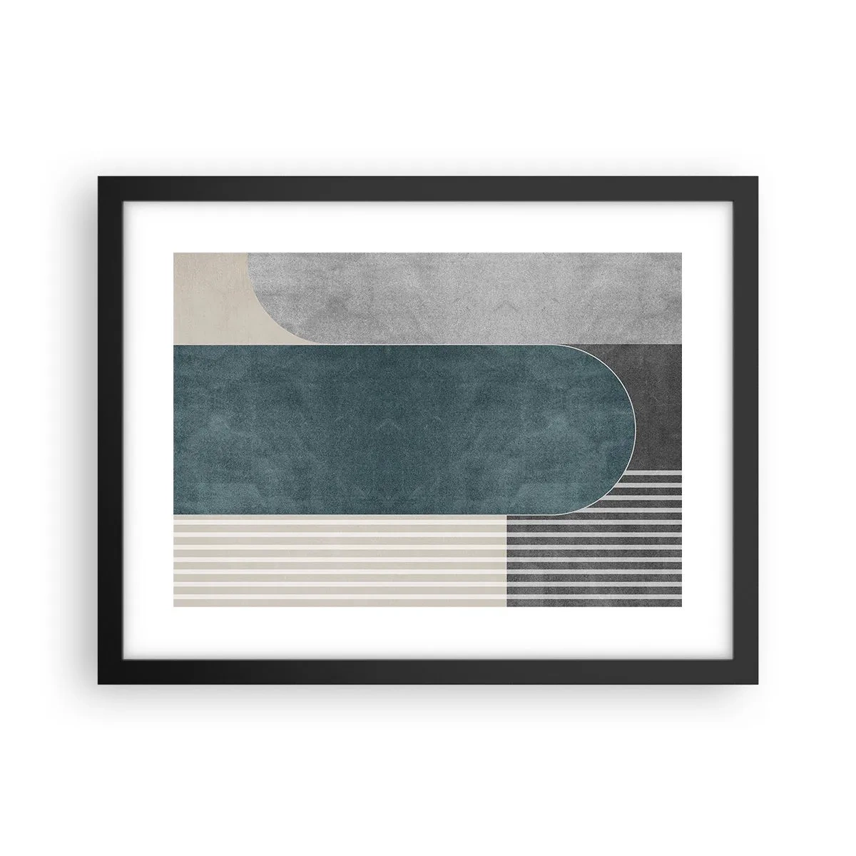 Plakát v černém rámu - Kompozice na úrovni - 40x30 cm