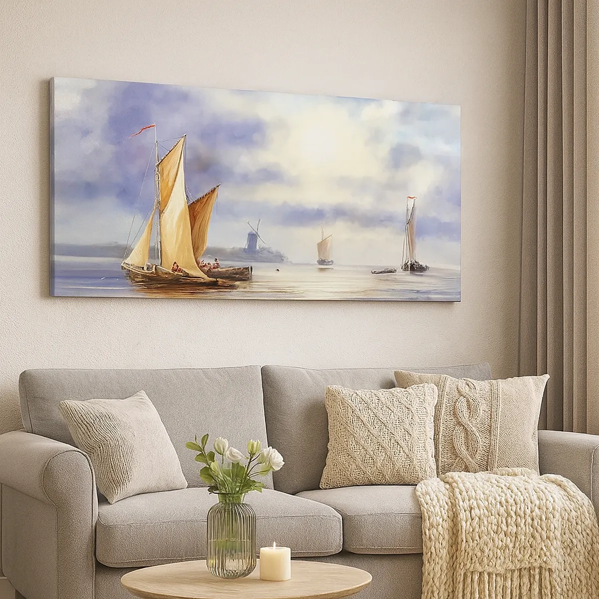 Obraz na plátně - Návrat námořníků - 30x30 cm