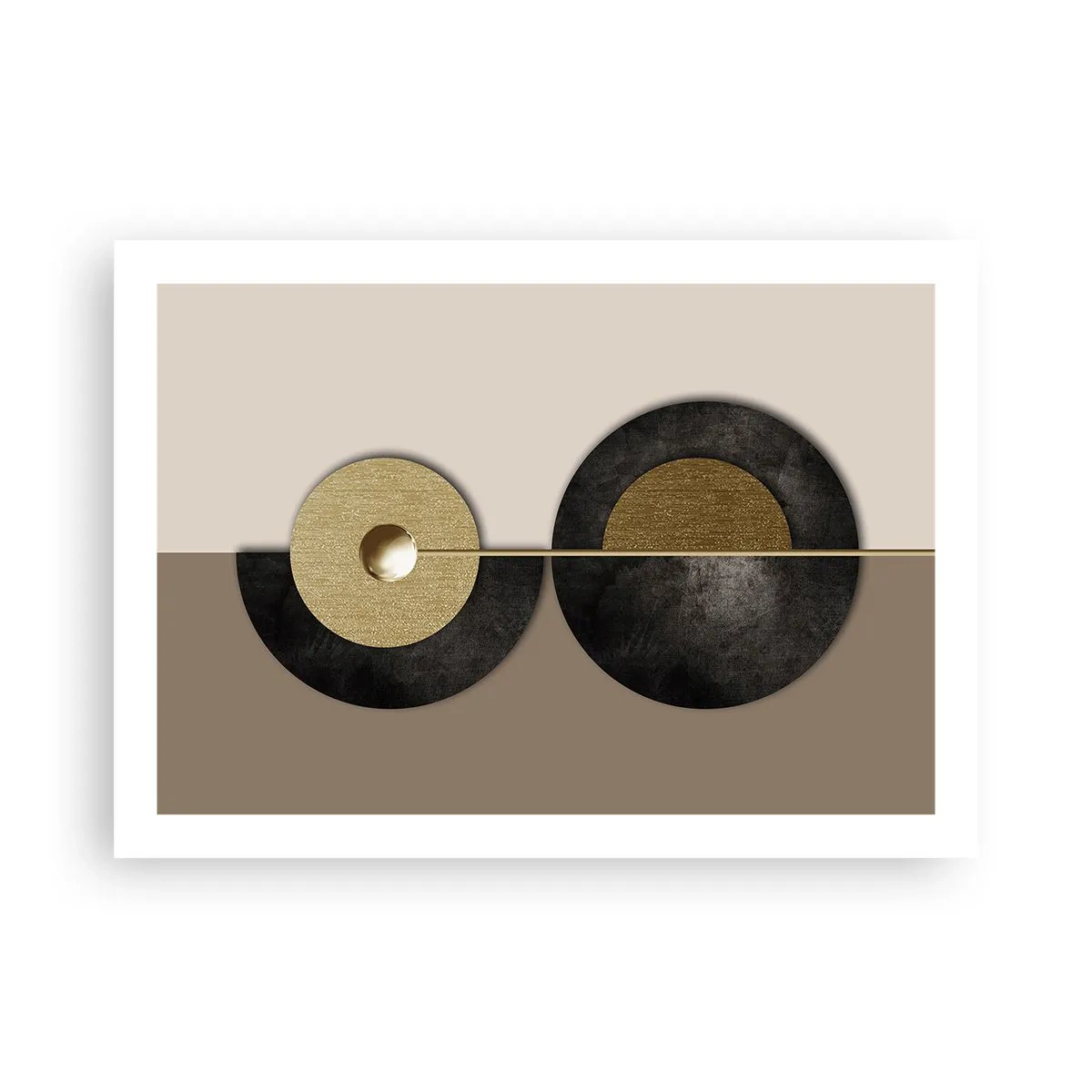 Plakát - Variace kolem kruhu - 70x50 cm