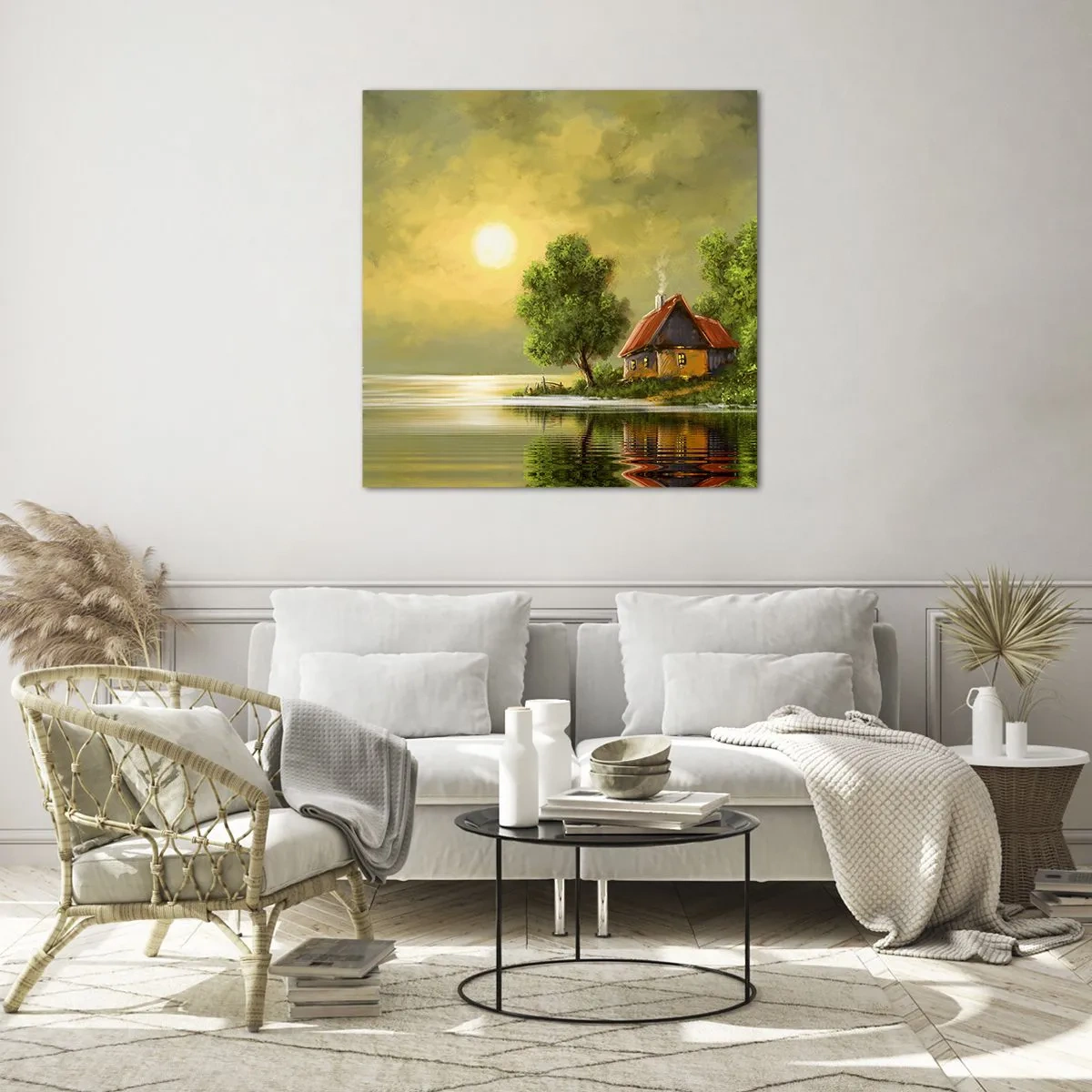 Obraz na skle - Krásně, jako z obrázku - 50x50 cm