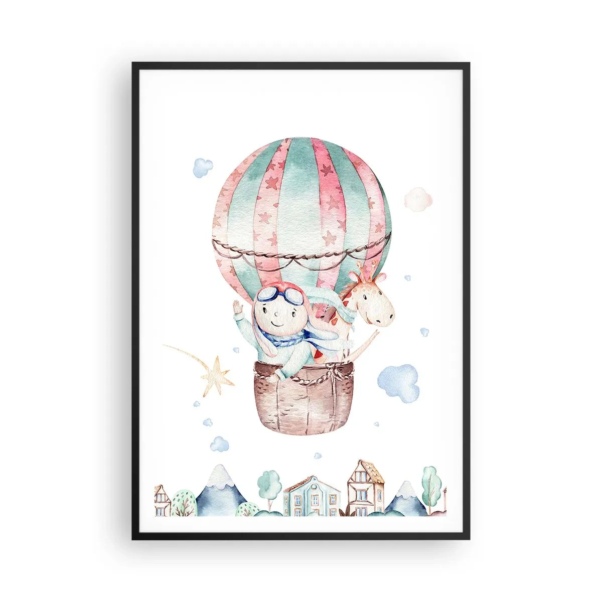 Plakát v černém rámu - Brzy se vrátíme! - 70x100 cm