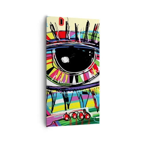 Obraz na plátně - Barevné oko - barevná duše - 65x120 cm