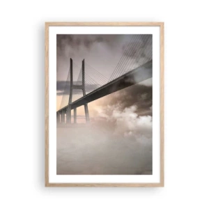 Plakát v rámu světlý dub - U řeky, která není - 50x70 cm