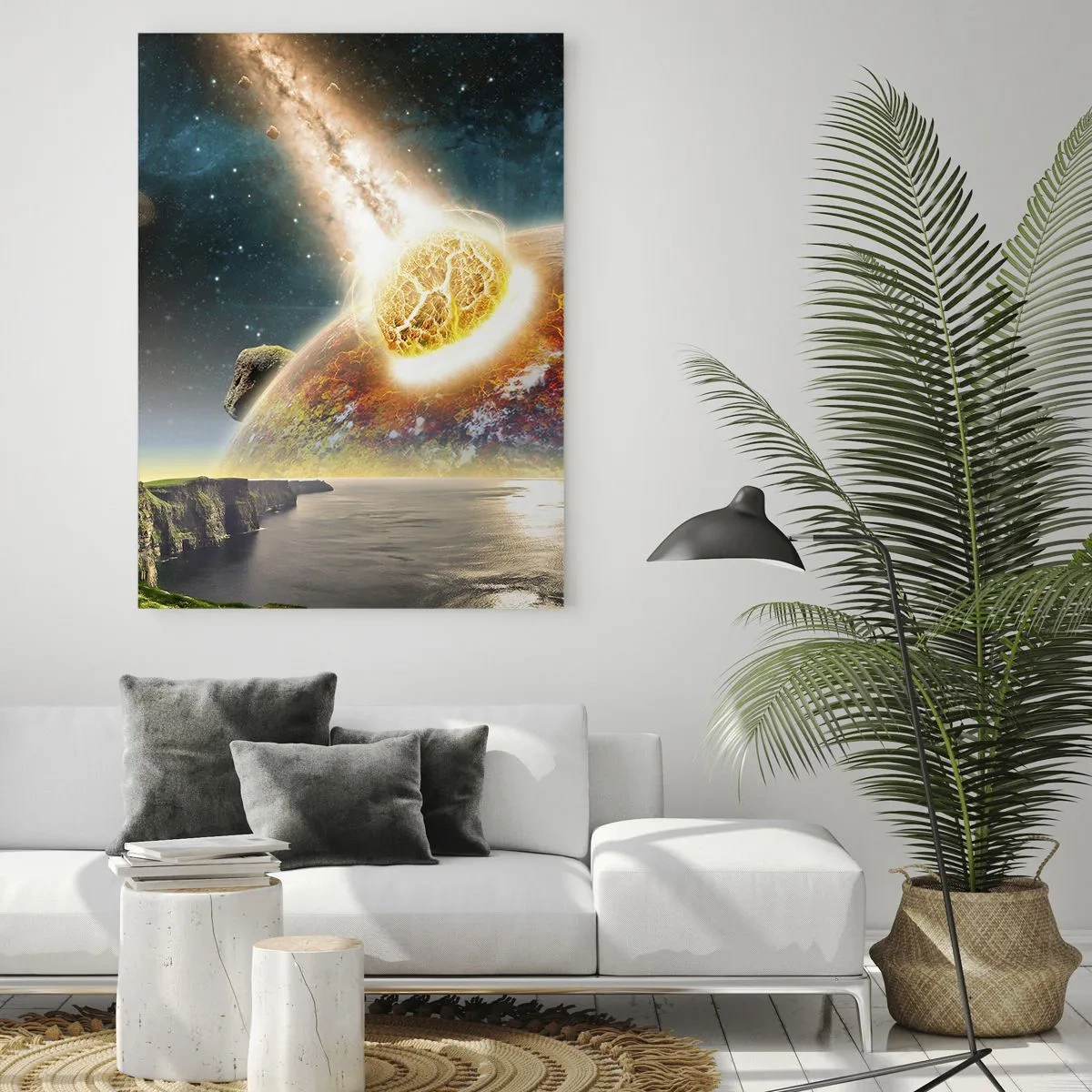 Obraz na skle - Vesmírné drama - 70x100 cm
