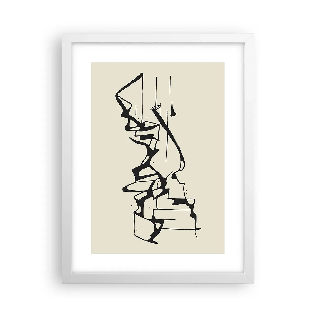 Plakát v bílém rámu - Možná krajina - 30x40 cm