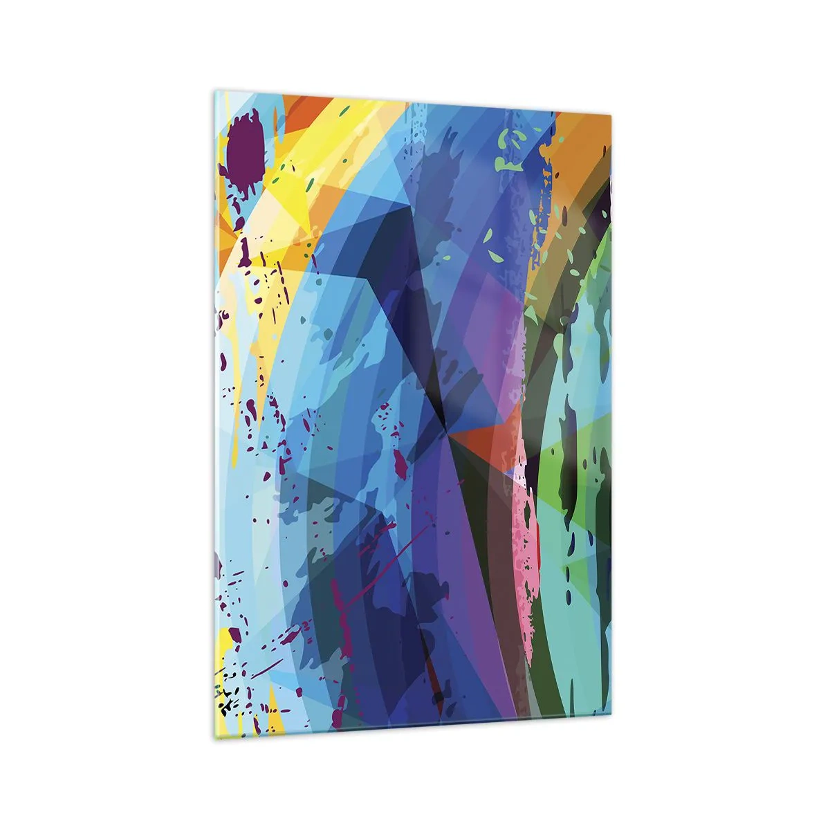 Obraz na skle - Barevná závrať - 70x100 cm