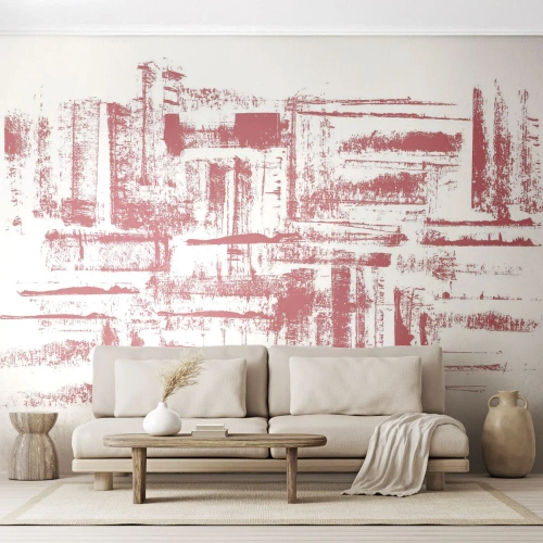 Fototapeta Standard Eco - Červené město - Abstrakce, Grafika, Malování - 400x280 cm