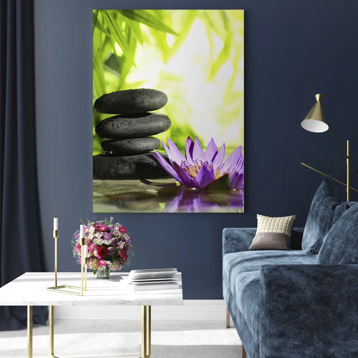 Obraz na skle - V bambusovém hájku - 80x120 cm