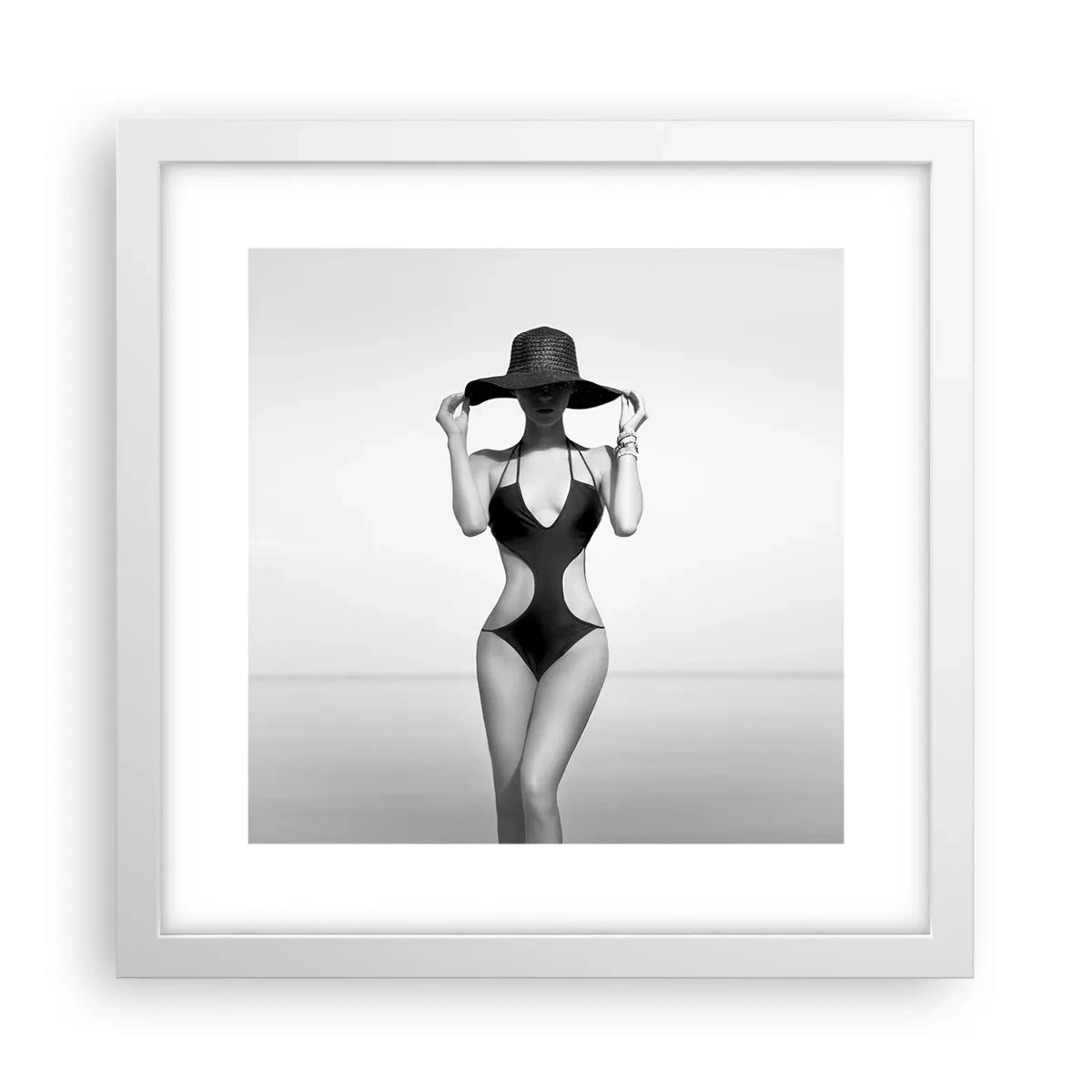 Plakát v bílém rámu - Jmenuji se: Elegance - 30x30 cm