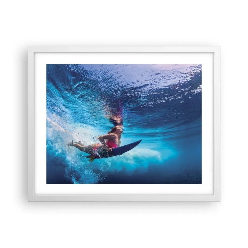 Plakát v bílém rámu - Hloubka radosti - 50x40 cm