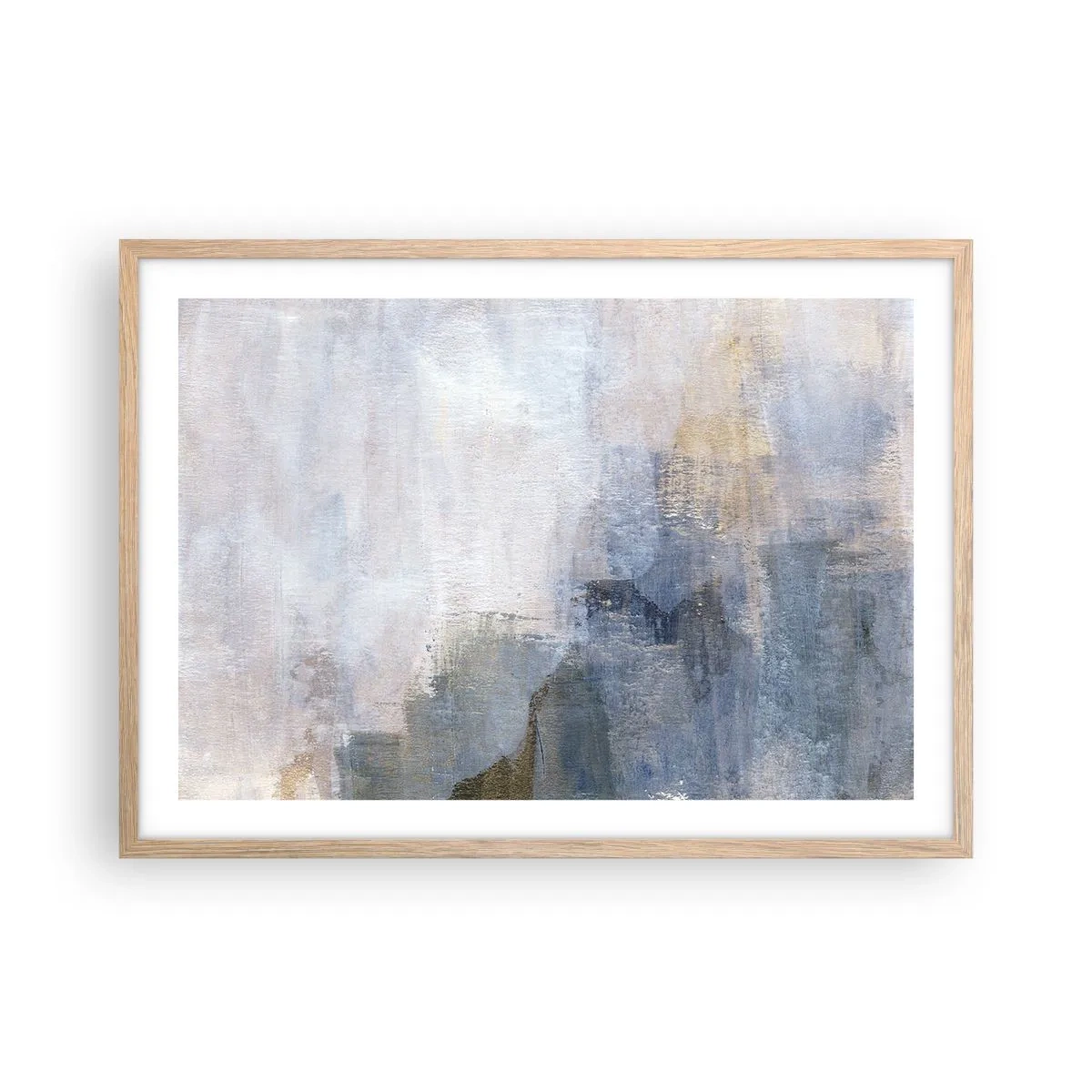 Plakát v rámu světlý dub - Tóny a akordy barev - 70x50 cm