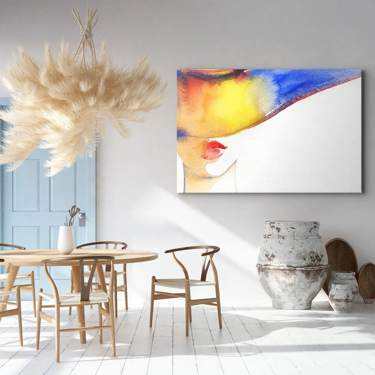 Obraz na plátně - Portrét dámy    - 120x80 cm