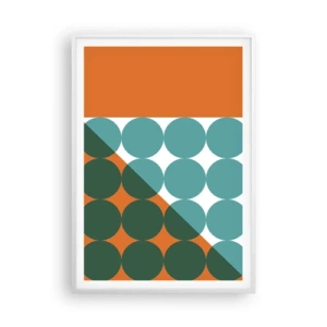 Plakát v bílém rámu - Nahoru a šikmo - 70x100 cm